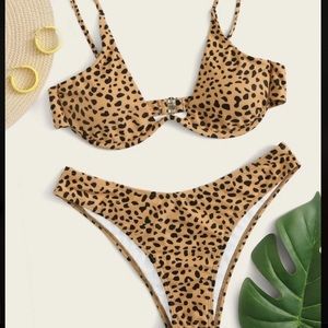 Shein Dalmatian Print Bikini